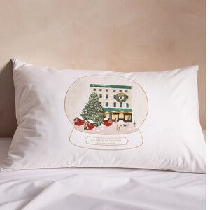 Set of 2 snowglobe printed pillowcases NWT